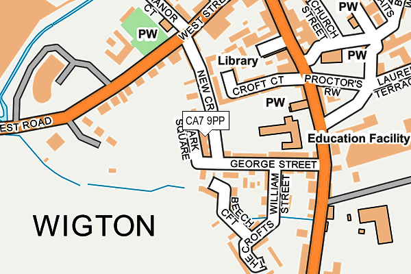 CA7 9PP map - OS OpenMap – Local (Ordnance Survey)