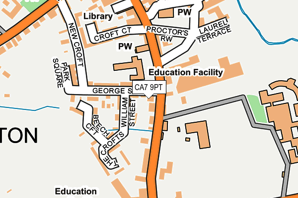 CA7 9PT map - OS OpenMap – Local (Ordnance Survey)