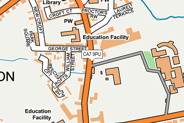 CA7 9PU map - OS OpenMap – Local (Ordnance Survey)