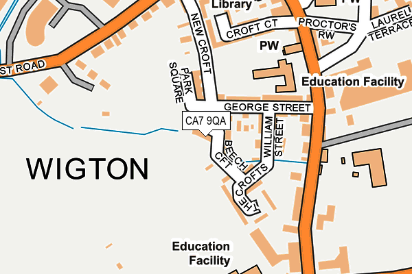 CA7 9QA map - OS OpenMap – Local (Ordnance Survey)