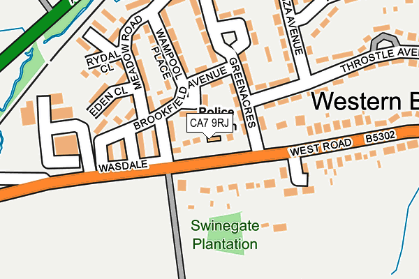 CA7 9RJ map - OS OpenMap – Local (Ordnance Survey)