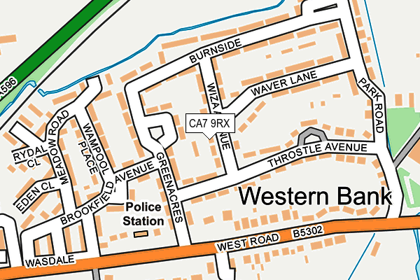 CA7 9RX map - OS OpenMap – Local (Ordnance Survey)