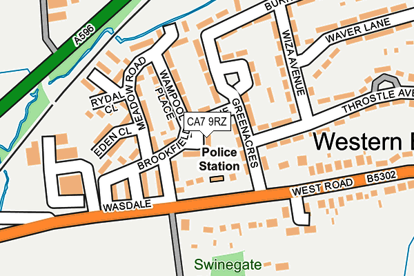 CA7 9RZ map - OS OpenMap – Local (Ordnance Survey)