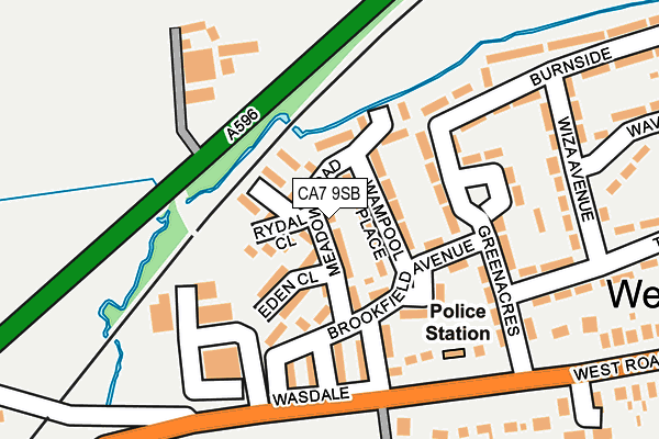 CA7 9SB map - OS OpenMap – Local (Ordnance Survey)