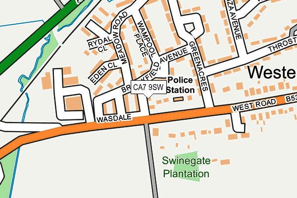 CA7 9SW map - OS OpenMap – Local (Ordnance Survey)