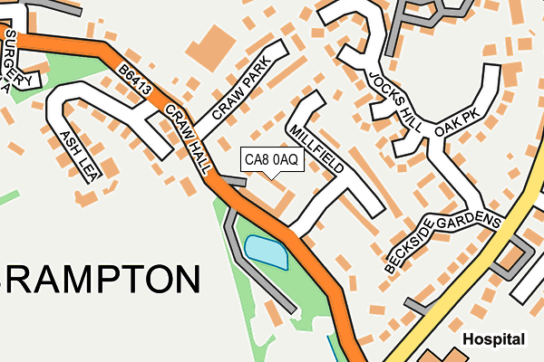 CA8 0AQ map - OS OpenMap – Local (Ordnance Survey)