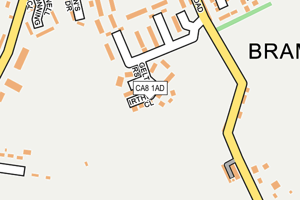 CA8 1AD map - OS OpenMap – Local (Ordnance Survey)