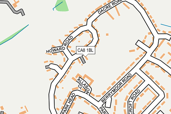 CA8 1BL map - OS OpenMap – Local (Ordnance Survey)