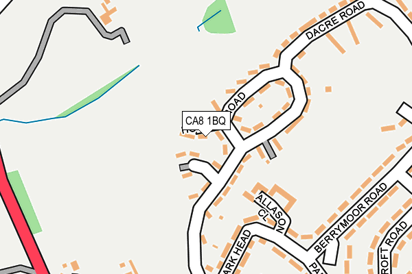 CA8 1BQ map - OS OpenMap – Local (Ordnance Survey)