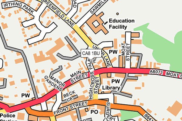 CA8 1BU map - OS OpenMap – Local (Ordnance Survey)