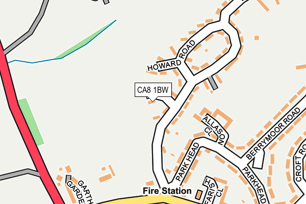 CA8 1BW map - OS OpenMap – Local (Ordnance Survey)