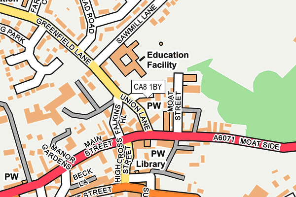 CA8 1BY map - OS OpenMap – Local (Ordnance Survey)