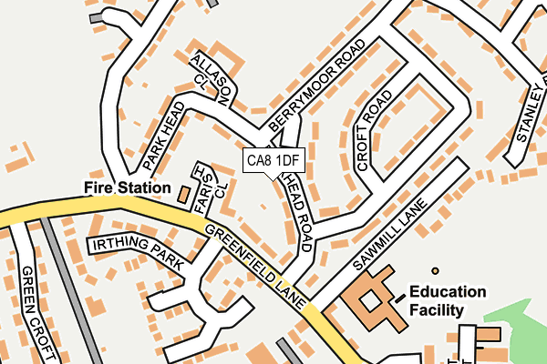 CA8 1DF map - OS OpenMap – Local (Ordnance Survey)