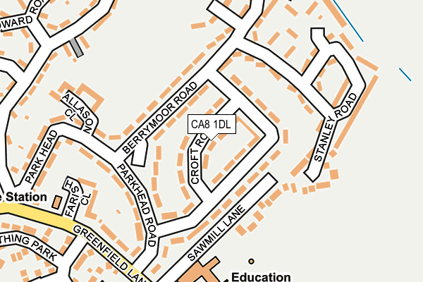 CA8 1DL map - OS OpenMap – Local (Ordnance Survey)