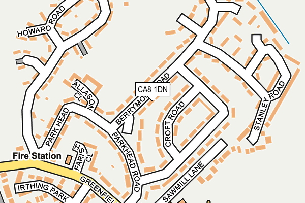 CA8 1DN map - OS OpenMap – Local (Ordnance Survey)