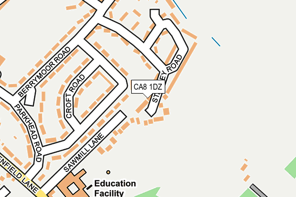 CA8 1DZ map - OS OpenMap – Local (Ordnance Survey)