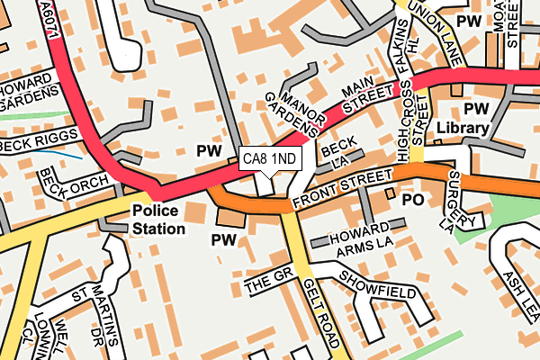 CA8 1ND map - OS OpenMap – Local (Ordnance Survey)