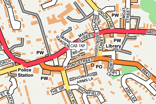 CA8 1NF map - OS OpenMap – Local (Ordnance Survey)