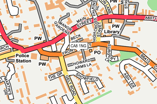 CA8 1NG map - OS OpenMap – Local (Ordnance Survey)