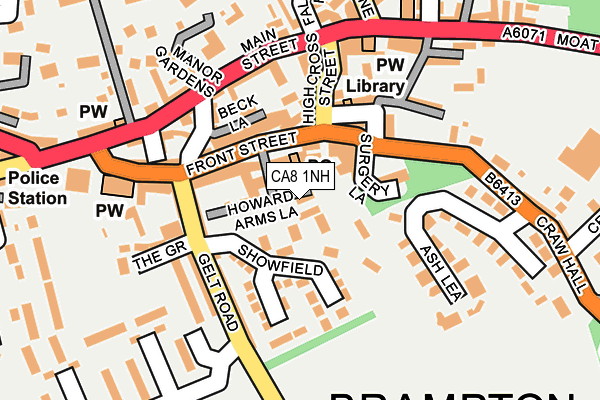 CA8 1NH map - OS OpenMap – Local (Ordnance Survey)