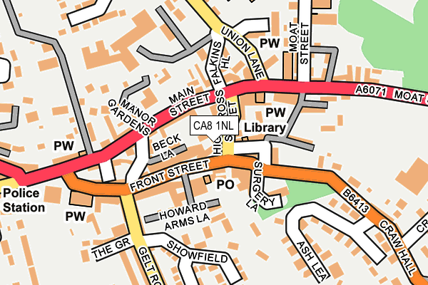 CA8 1NL map - OS OpenMap – Local (Ordnance Survey)