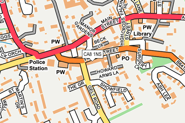 CA8 1NS map - OS OpenMap – Local (Ordnance Survey)