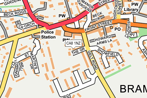 CA8 1NZ map - OS OpenMap – Local (Ordnance Survey)