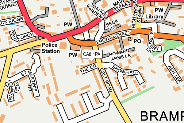 CA8 1PA map - OS OpenMap – Local (Ordnance Survey)