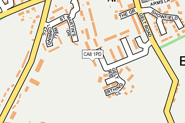 CA8 1PD map - OS OpenMap – Local (Ordnance Survey)