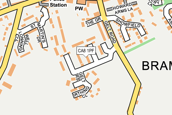 CA8 1PF map - OS OpenMap – Local (Ordnance Survey)