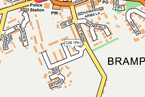 CA8 1PH map - OS OpenMap – Local (Ordnance Survey)