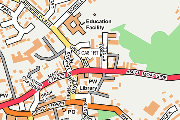 CA8 1RT map - OS OpenMap – Local (Ordnance Survey)