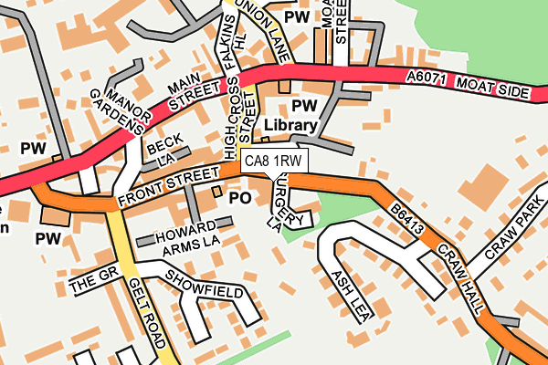 CA8 1RW map - OS OpenMap – Local (Ordnance Survey)