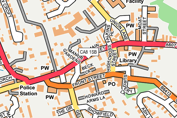 CA8 1SB map - OS OpenMap – Local (Ordnance Survey)