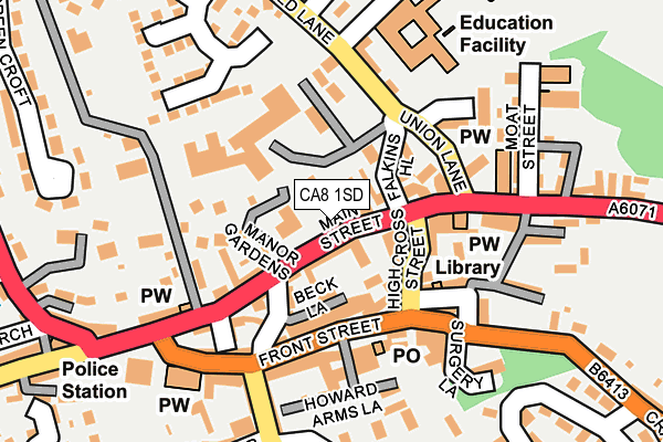 CA8 1SD map - OS OpenMap – Local (Ordnance Survey)