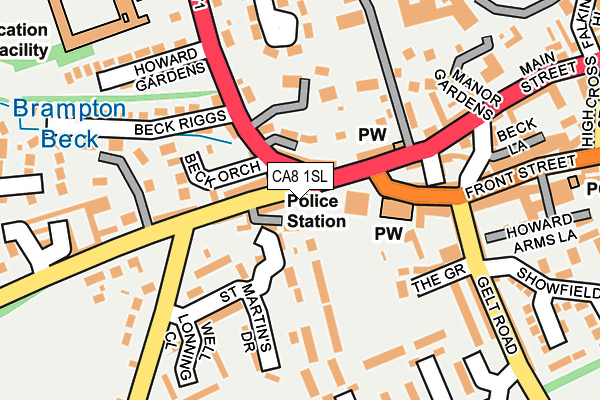 CA8 1SL map - OS OpenMap – Local (Ordnance Survey)