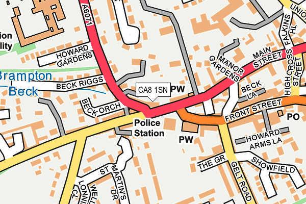 CA8 1SN map - OS OpenMap – Local (Ordnance Survey)
