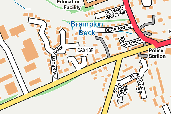 CA8 1SP map - OS OpenMap – Local (Ordnance Survey)