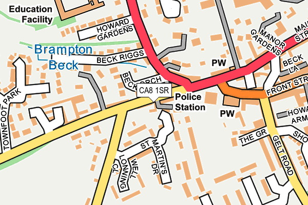 CA8 1SR map - OS OpenMap – Local (Ordnance Survey)