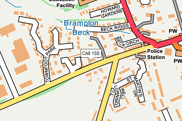 CA8 1SS map - OS OpenMap – Local (Ordnance Survey)