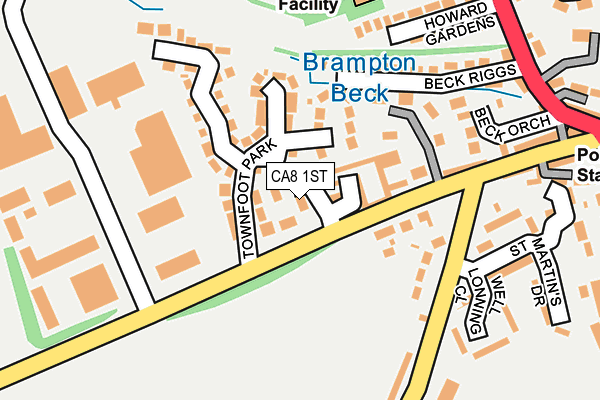 CA8 1ST map - OS OpenMap – Local (Ordnance Survey)