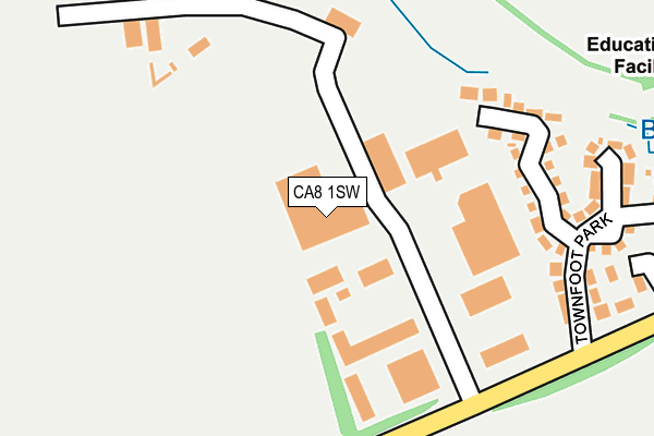 CA8 1SW map - OS OpenMap – Local (Ordnance Survey)