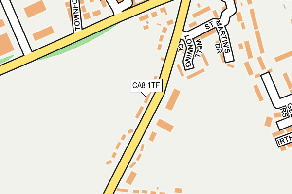 CA8 1TF map - OS OpenMap – Local (Ordnance Survey)