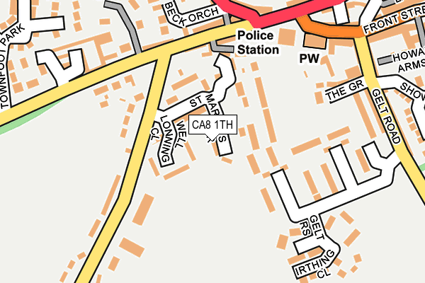 CA8 1TH map - OS OpenMap – Local (Ordnance Survey)