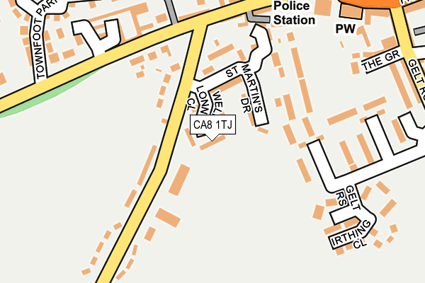 CA8 1TJ map - OS OpenMap – Local (Ordnance Survey)