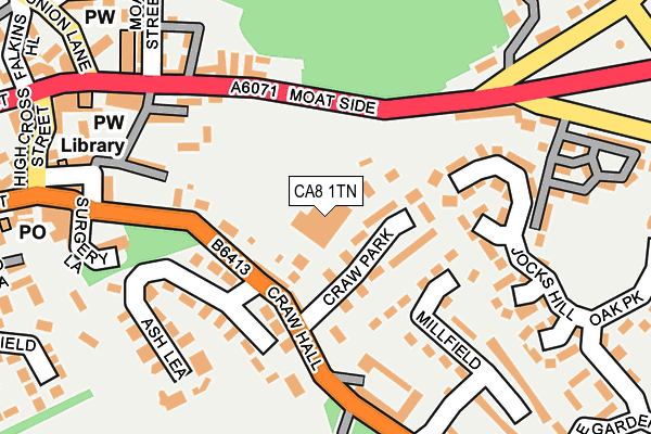 CA8 1TN map - OS OpenMap – Local (Ordnance Survey)