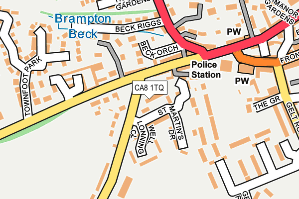 CA8 1TQ map - OS OpenMap – Local (Ordnance Survey)