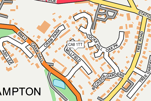 CA8 1TT map - OS OpenMap – Local (Ordnance Survey)