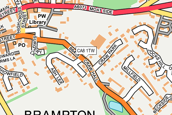 CA8 1TW map - OS OpenMap – Local (Ordnance Survey)