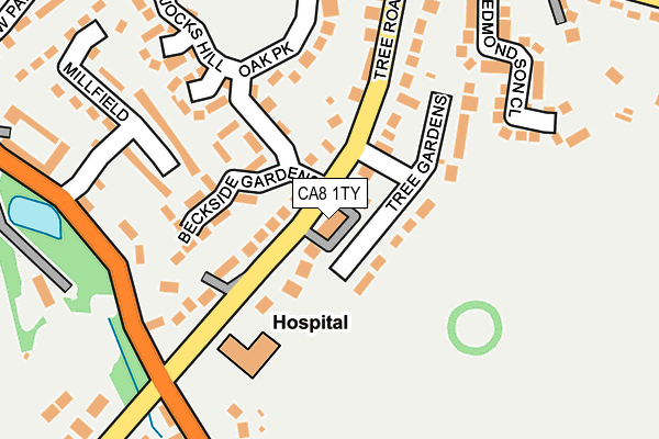 CA8 1TY map - OS OpenMap – Local (Ordnance Survey)